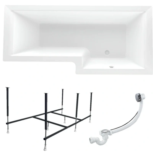 Ванна акриловая 1MarKa Linea 01лин16585лкс2+/01лин16585пкс2+, 165 x 85 см, левая/правая, цвет белый, белые - фото 7