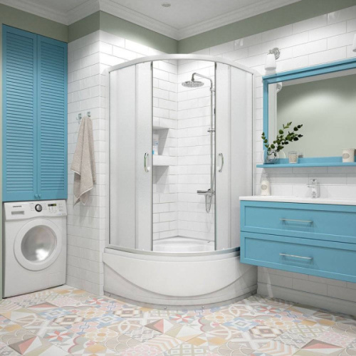 Душевой уголок, стекло матовое, Erlit Comfort, недорогие - фото 2