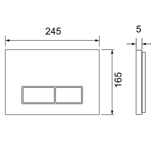 Клавиша смыва Tece TECEspring S сатин - фото 2