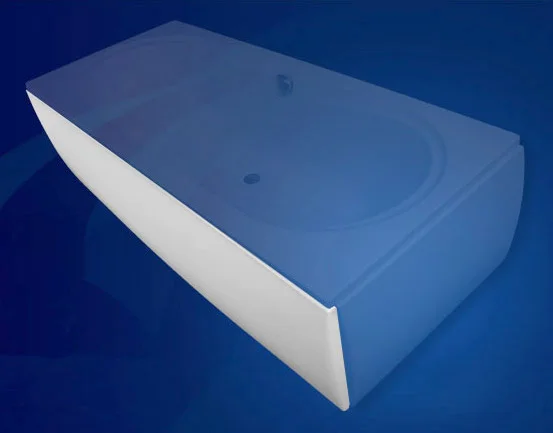 Фронтальная панель для ванны Vagnerplast 185 см белая - фото 2