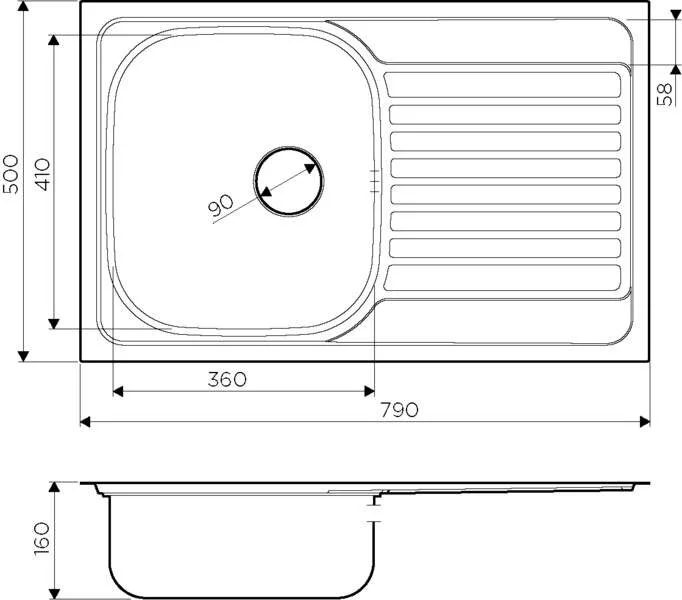 Мойка для кухни Omoikiri Kashiogawa 79-IN 79 см нержавеющая сталь, универсальная - фото 2