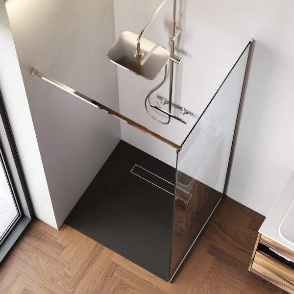 Душевая перегородка Am.Pm Func 80 см профиль хром, прозрачные - фото 5