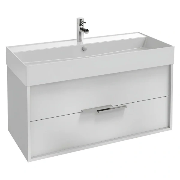 Тумба под раковину подвесная Jacob Delafon Vivienne 100 см белая блестящая