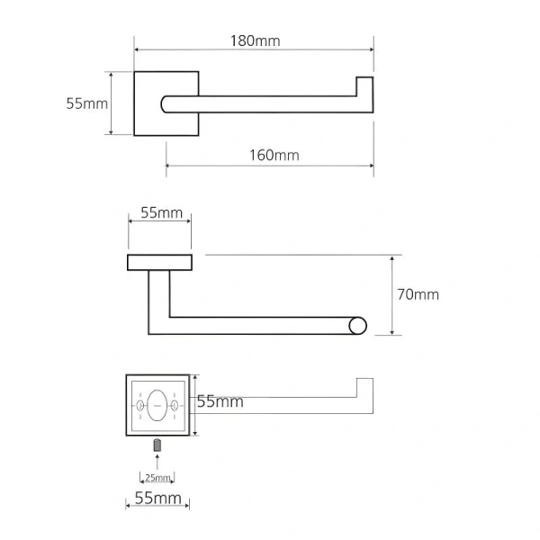 Бумагодержатель Bemeta Beta хром - фото 2