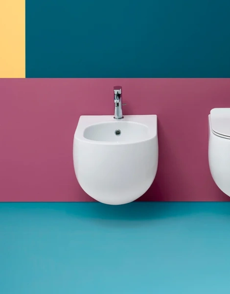 Биде подвесное Kerasan Flo белое - фото 4