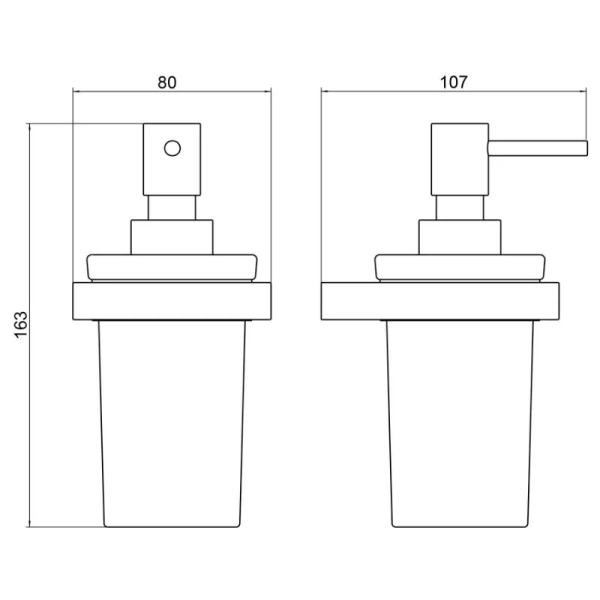 Дозатор для мыла Timo Petruma черный матовый - фото 2