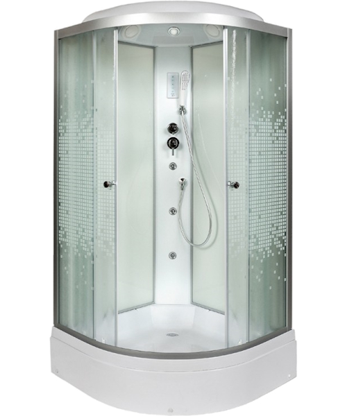 Душевая кабина Deto L 90x90 см с крышей - фото 1