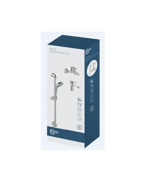 Душевой комплект Ideal Standard Alpha 3 в 1, современные, hi-tech - фото 5