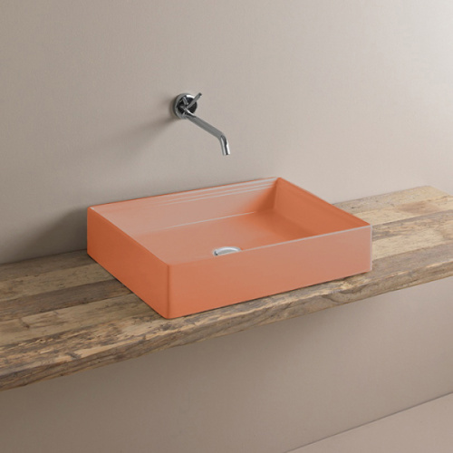 Раковина ArtCeram Scalino 55 см marrone tortora - фото 4