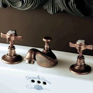 Смеситель для раковины, 3 отверстия, медь, Devon&Devon Coventry - фото 4