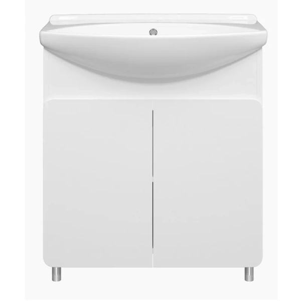 Тумба под раковину напольная Misty Чегет 75 см белая