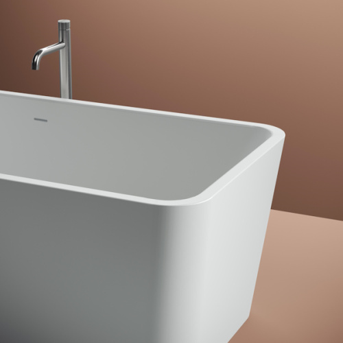 Ванна отдельностоящая из искусственного камня Artceram Square ACW004 - фото 4