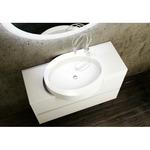 Раковина-топ, La Beaute ALLIER, белая 100см, накладные (на столешницу) - фото 2