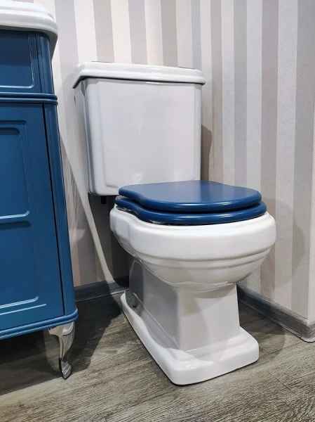 Унитаз компакт Caprigo Borgo безободковый, с горизонтальным, прямым выпуском, с прямым выпуском - фото 7