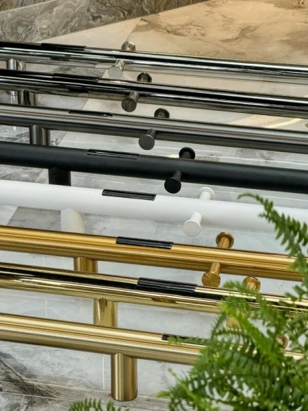 Полотенцесушитель электрический Boheme Uno 12x150 см золото матовое, настенные - фото 7