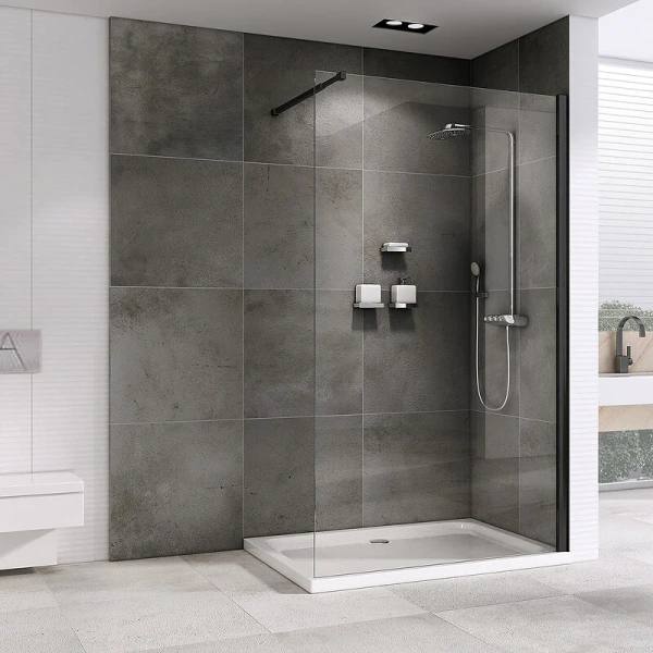 Душевая перегородка Abber Immer Offen 100 см стекло прозрачное - фото 4