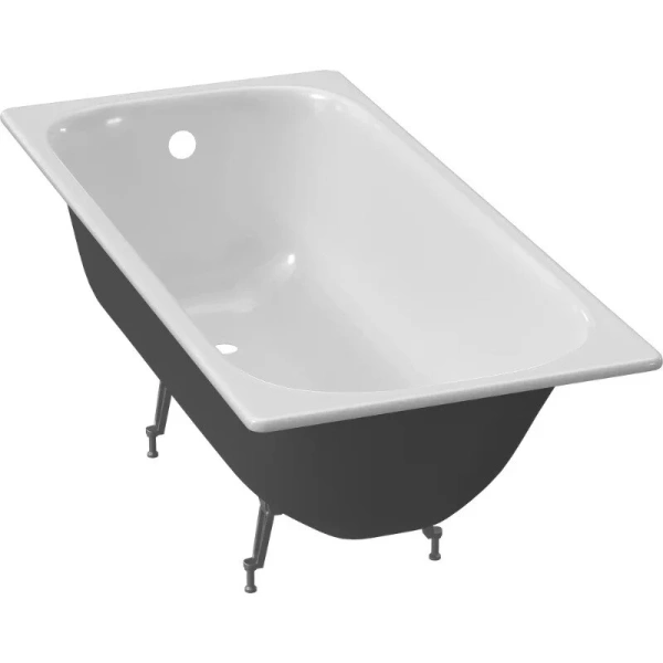 Чугунная ванна Diwo Кострома, 160 x 75 см, с ножками, цвет белый, DK0008/D0017 - фото 4