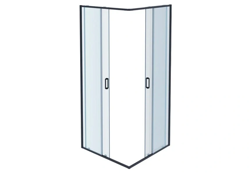 Душевой уголок Акватек 90x90 см профиль оружейная сталь - фото 4