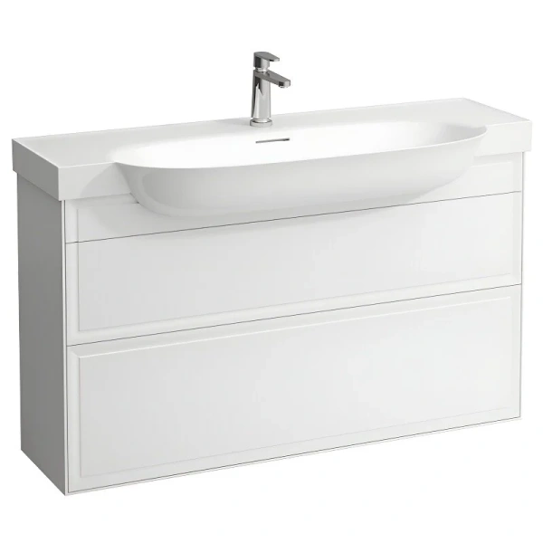Тумба под раковину подвесная Laufen The New Classic 120 см белая глянцевая - фото 1
