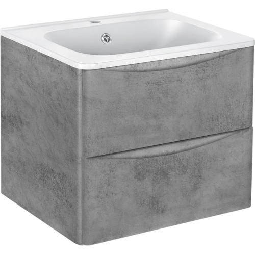 Тумба под раковину подвесная Vincea Paola 58,9 см Beton, современная, hi-tech, лофт - фото 3