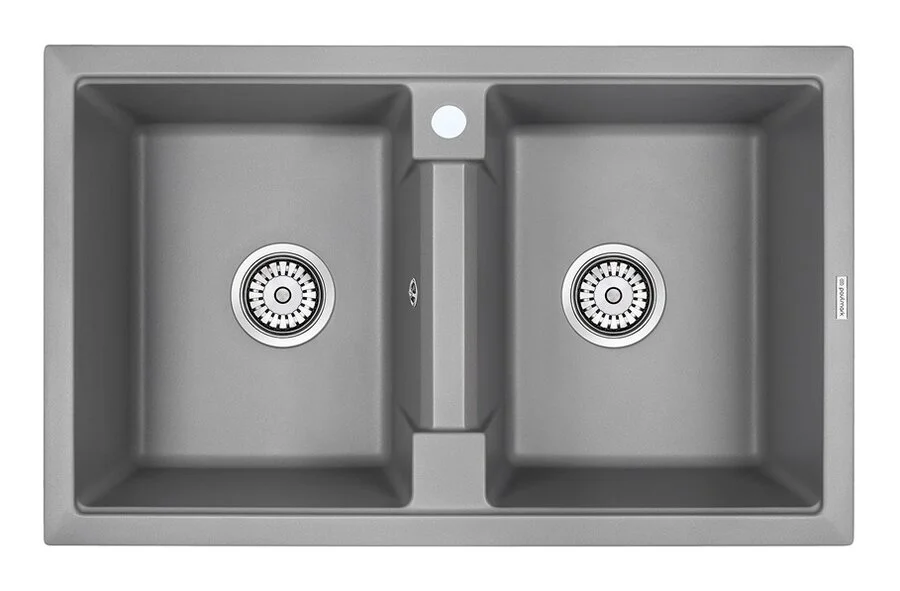 Мойка для кухни Paulmark Zwilling PM238150 81 см из кварцевого композита