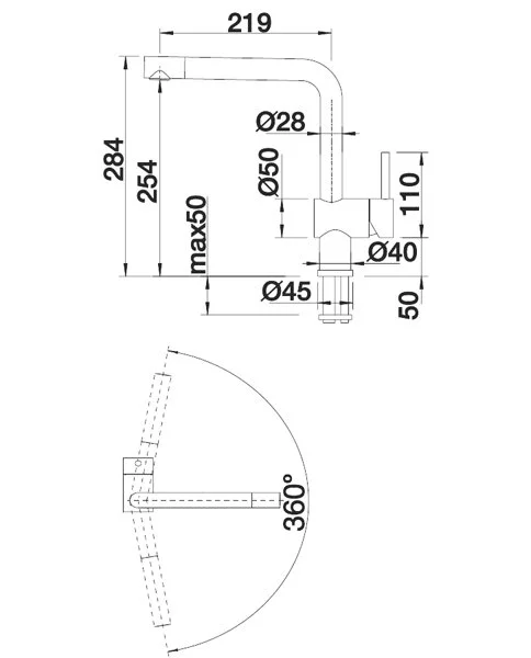 Смеситель для кухни кофе Blanco Linus-S, для кухни - фото 2