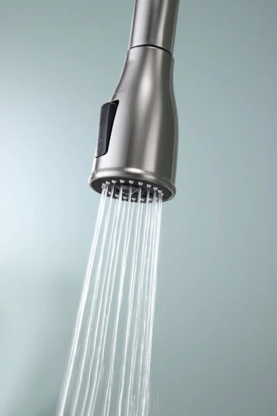 Смеситель для кухни Paulmark Lange никель, с 1 монтажным отверстием - фото 9