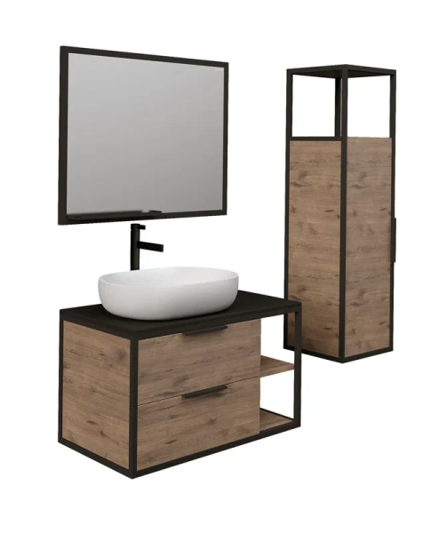 Зеркало Grossman Лофт 20900 90 см металл - фото 3