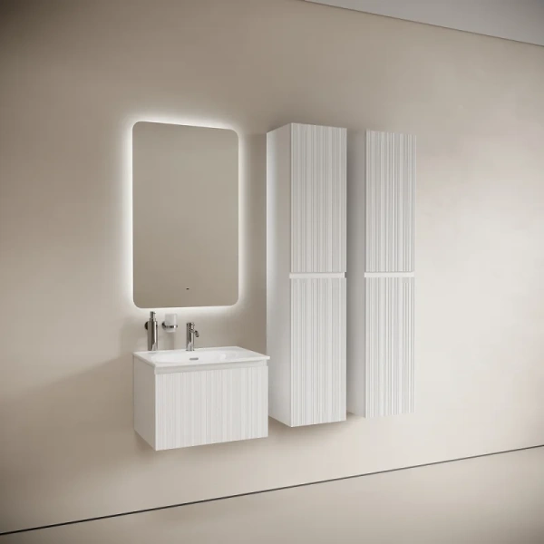 Тумба под раковину подвесная Sancos Code 60 см белая, 60 см - фото 6