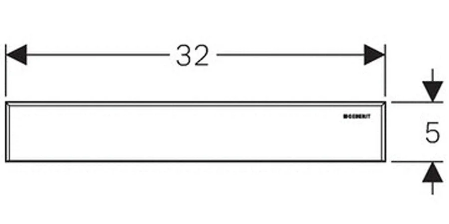 Решетка Geberit 32 см нержавеющая сталь, другие - фото 3
