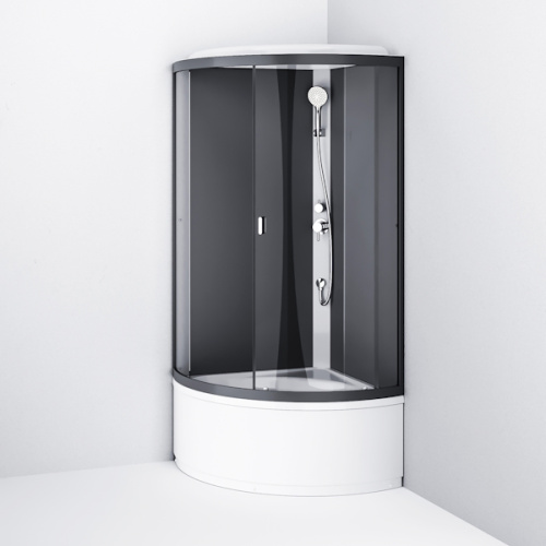 Душевая кабина Am.Pm X-Joy 90х90 см стекло графит - фото 3