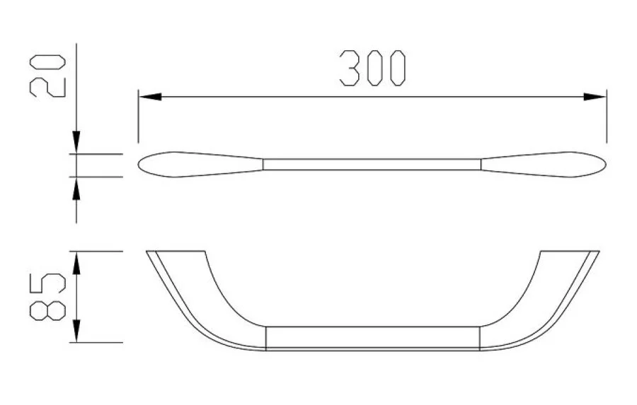 Полотенцедержатель Cezares Liner хром - фото 3