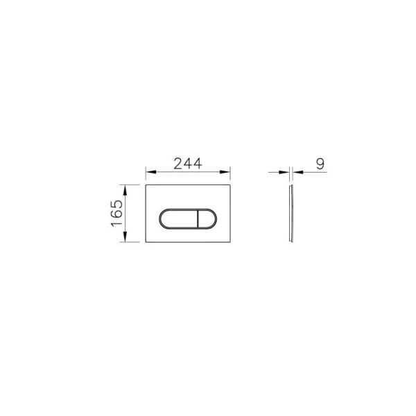 Клавиша смыва VitrA Root Round шлифованное золото - фото 2