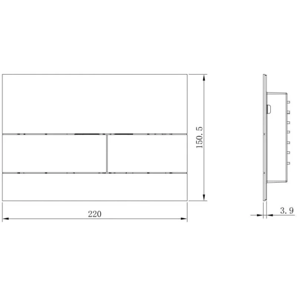 Клавиша смыва Boheme белая матовая - фото 2