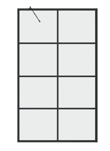 Неподвижная стенка Grossman 90х150 см стекло прозрачное - фото 1