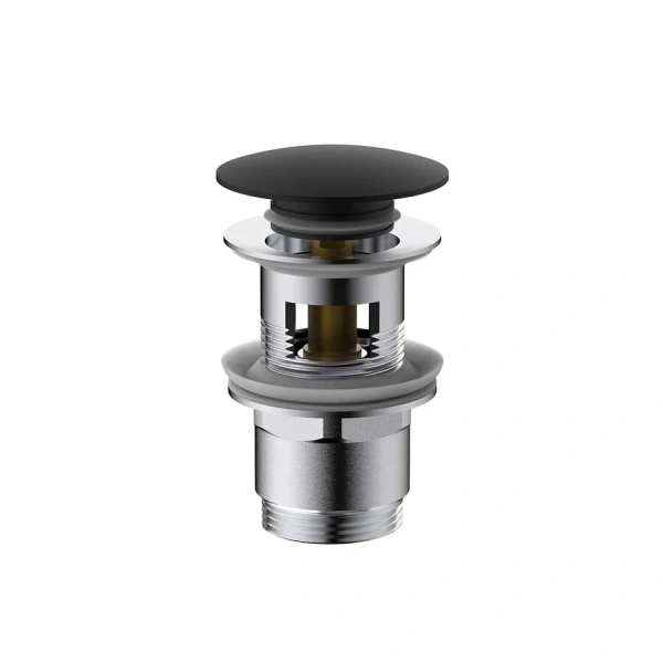 Донный клапан Vincea клик-клак, черный - фото 1