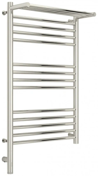 Полотенцесушитель электрический Сунержа Богема 3.0 50х80 см левый без покрытия, из нержавеющей стали, с полкой, неповоротные, с терморегулятором  - фото 6