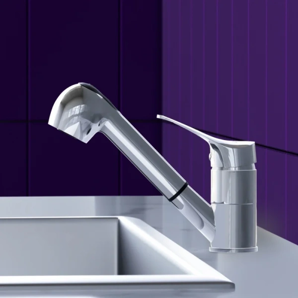 Смеситель для кухни Dorff Ultra с вытяжным изливом - фото 2