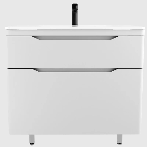 Тумба под раковину напольная Style Line Марелла Люкс Plus 90 см белый матовый антискрейтч