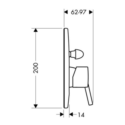 Смеситель для ванны Hansgrohe Talis S² 32646000 - фото 3