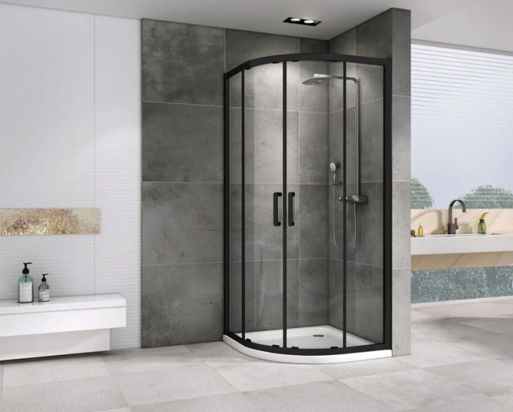 Душевой уголок Abber Schwarzer Diamant 100х100 см стекло прозрачное - фото 3