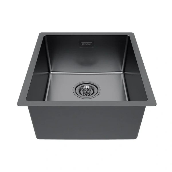 Мойка для кухни Paulmark Yuni 39 см вороненая сталь - фото 3