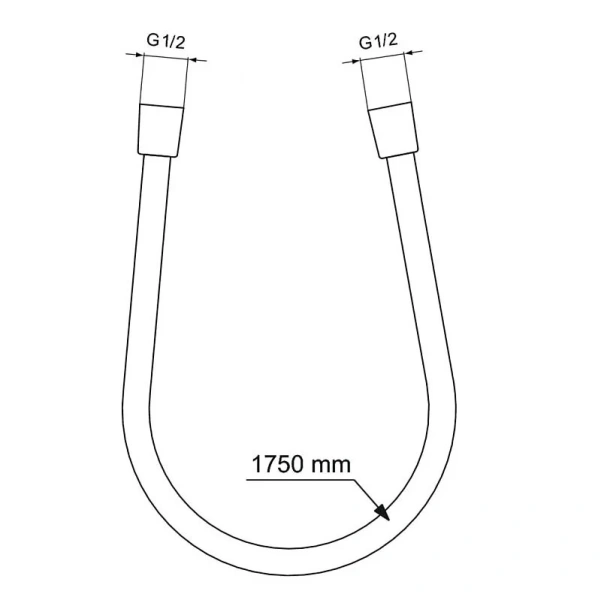 Шланг для душа Ideal Standart Idealflex черный - фото 2