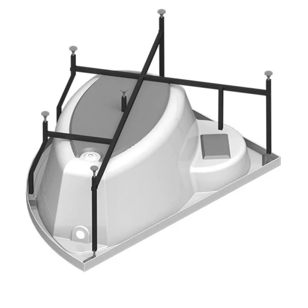 Ванна гидромассажная акриловая Vannesa Massage Алари L/R 168 x 120 см, система баланс хром, белые - фото 7