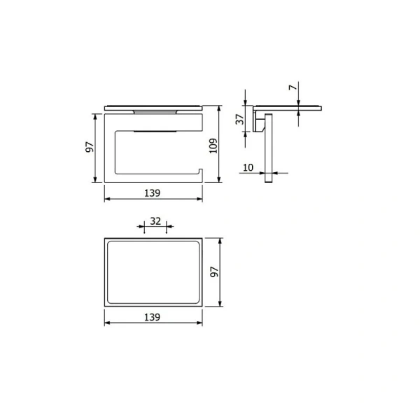 Бумагодержатель Kludi Vela C белый матовый - фото 3
