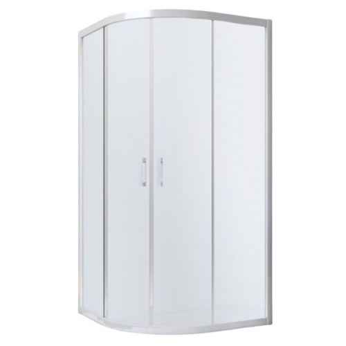 Душевой уголок профиль белый стекло сатин Vegas-glass - фото 1