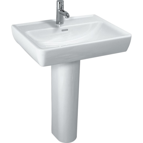 Раковина Laufen Pro 60 см с 1 отверстием для смесителя, белые - фото 4