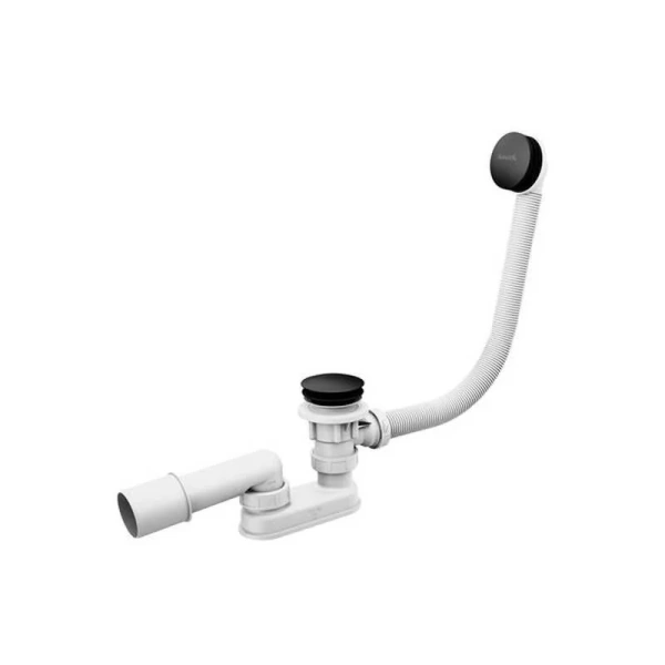 Слив-перелив Ravak click-clack черный матовый - фото 1