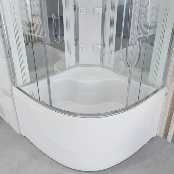 Душевая кабина Niagara Ultra 90x90 см с высоким поддоном, со стеклянными задними стенками - фото 8