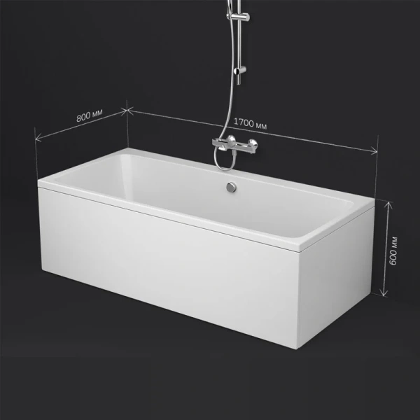 Ванна акриловая Am.Pm Func 170x80 белая, нет в наличии - фото 10